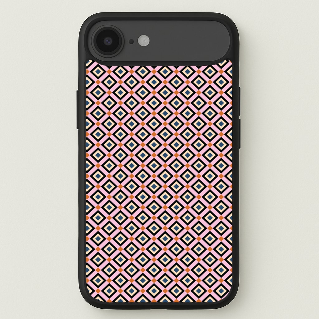 Retro Diamonds Pattern Phone Case for iPhone 17 Air