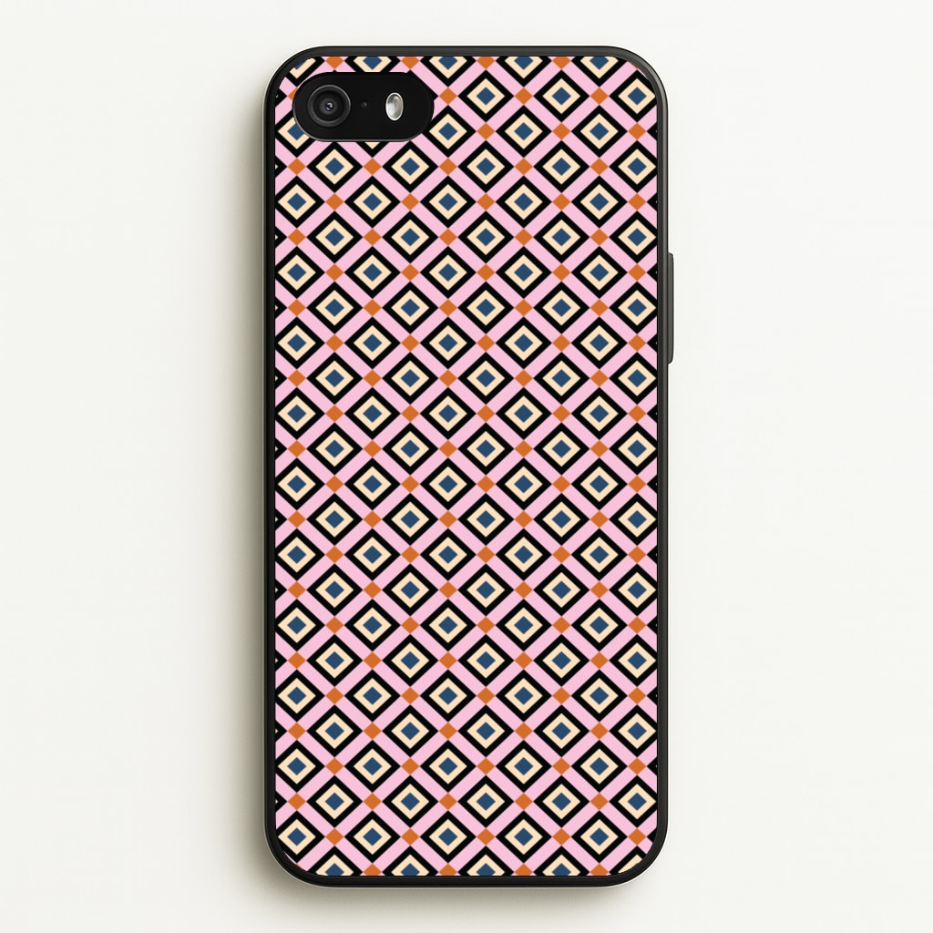 Retro Diamonds Pattern - Abstract Patterns Phone Case for iPhone 5 / 5s / SE 2016