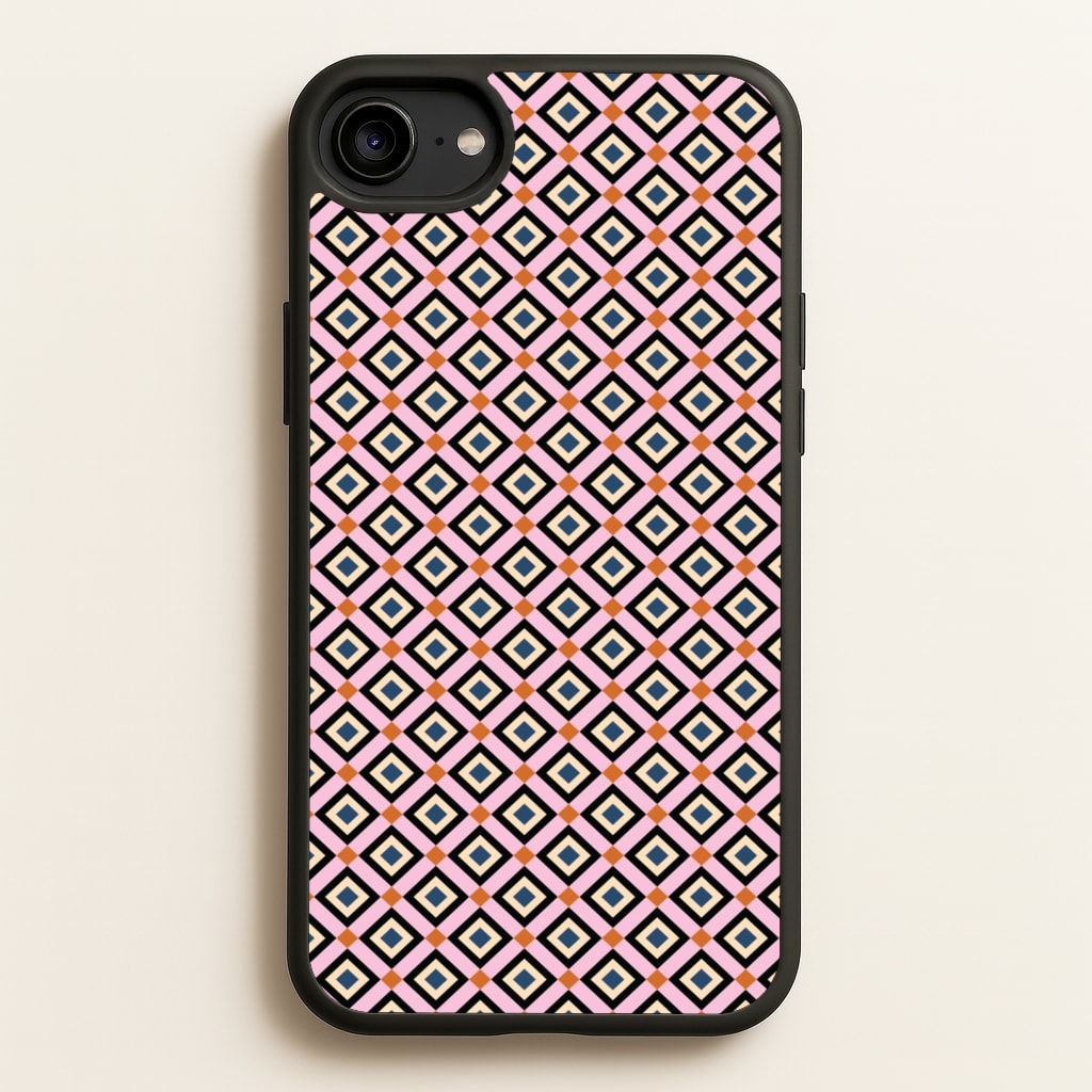 Retro Diamonds Pattern - Abstract Patterns Phone Case for iPhone 6 / 7 / 8 / SE