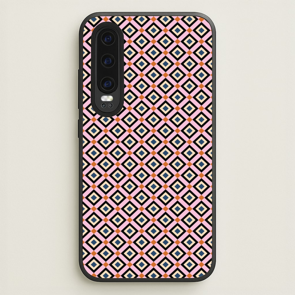 Retro Diamonds Pattern - Abstract Patterns Phone Case for Huawei P30