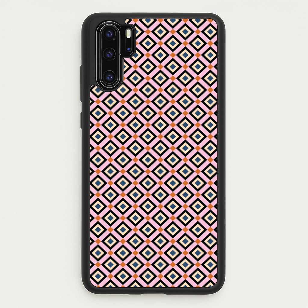 Retro Diamonds Pattern - Abstract Patterns Phone Case for Huawei P30 Pro