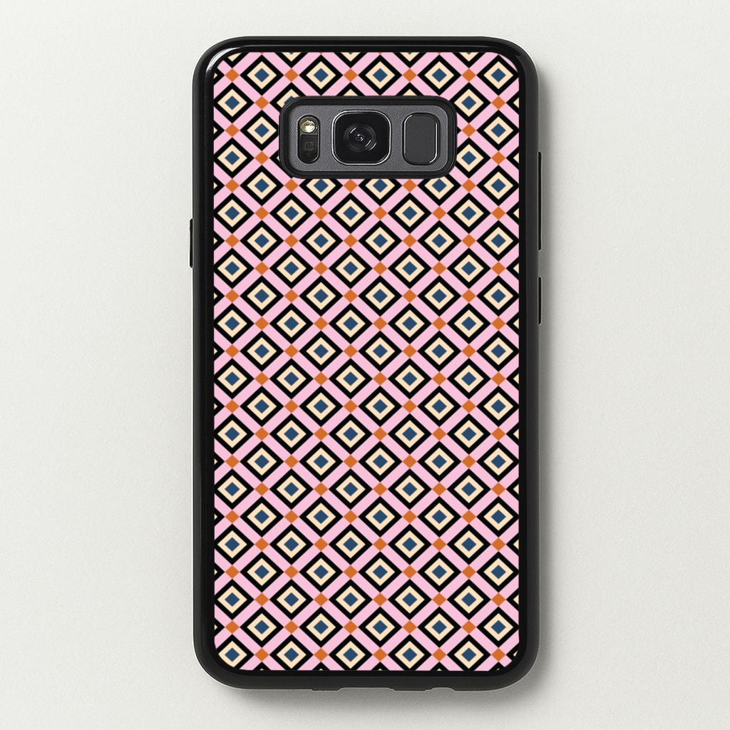 Retro Diamonds Pattern - Abstract Patterns Phone Case for Galaxy S8