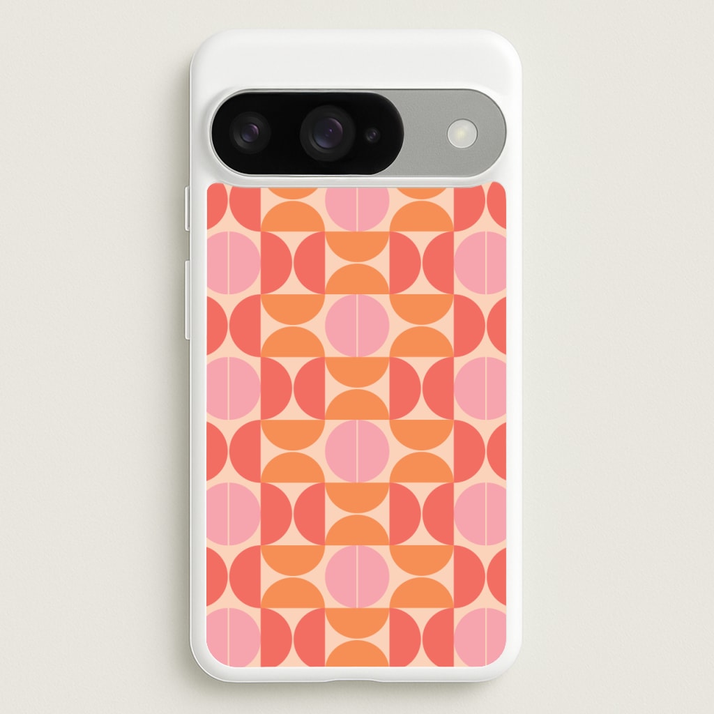 Retro Semi Circles Pattern Phone Case for Google Pixel 10 / 10 Pro