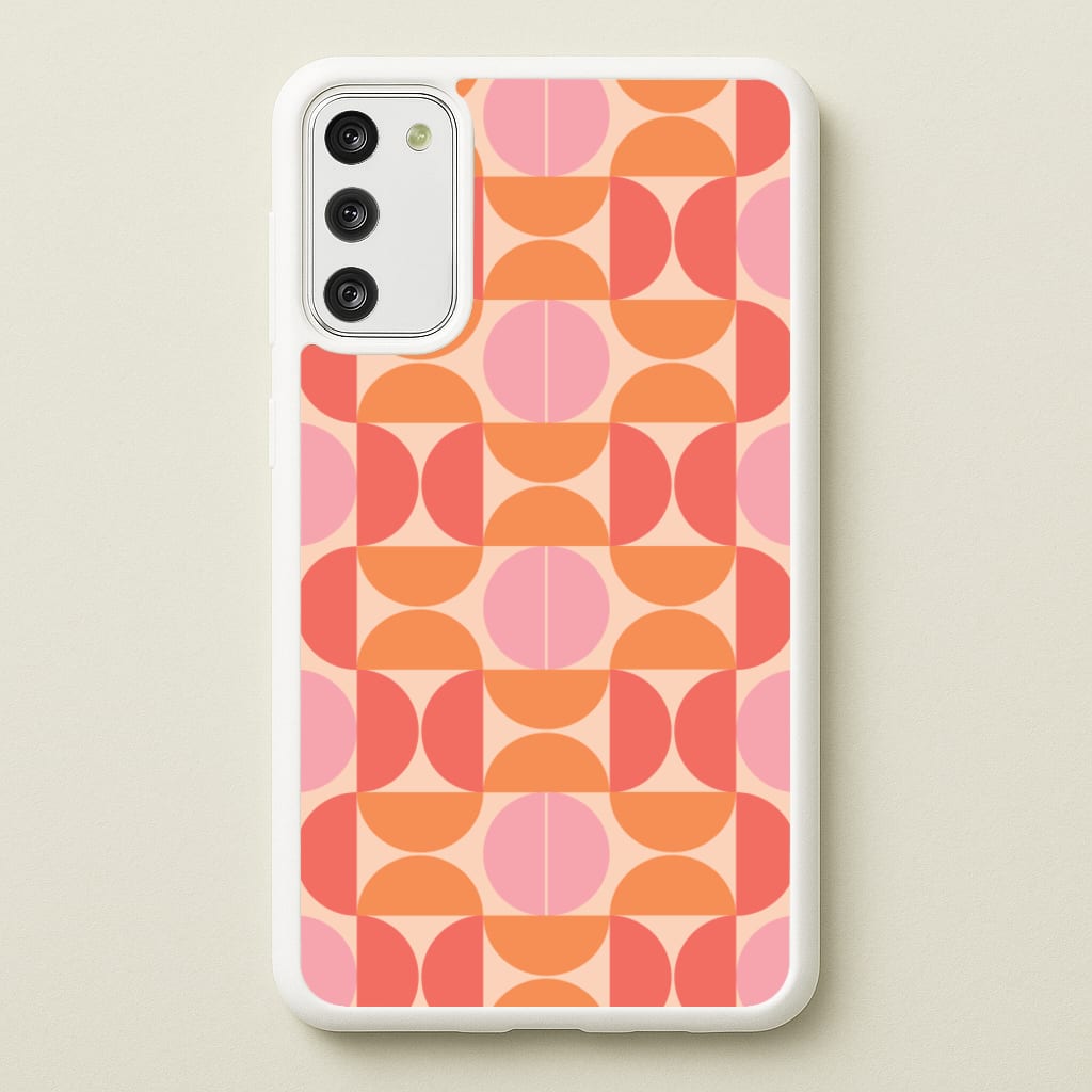 Retro Semi Circles Pattern - Abstract Patterns Phone Case for Galaxy S20