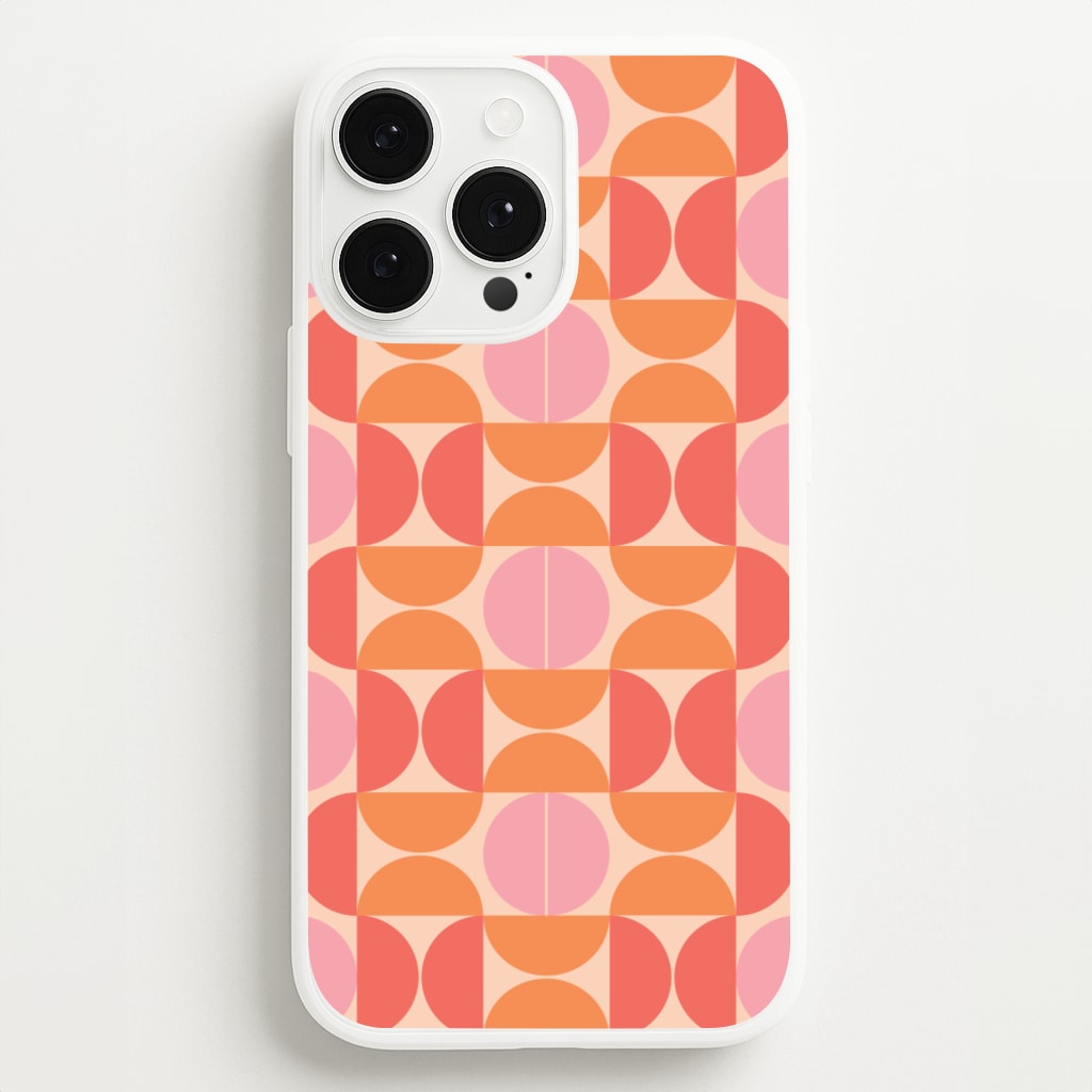 Retro Semi Circles Pattern - Abstract Patterns Phone Case for iPhone 13 Pro Max