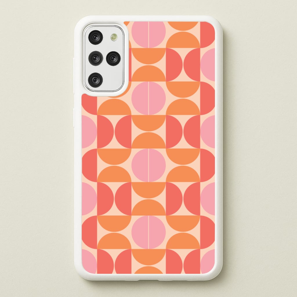 Retro Semi Circles Pattern - Abstract Patterns Phone Case for Galaxy S20 Plus