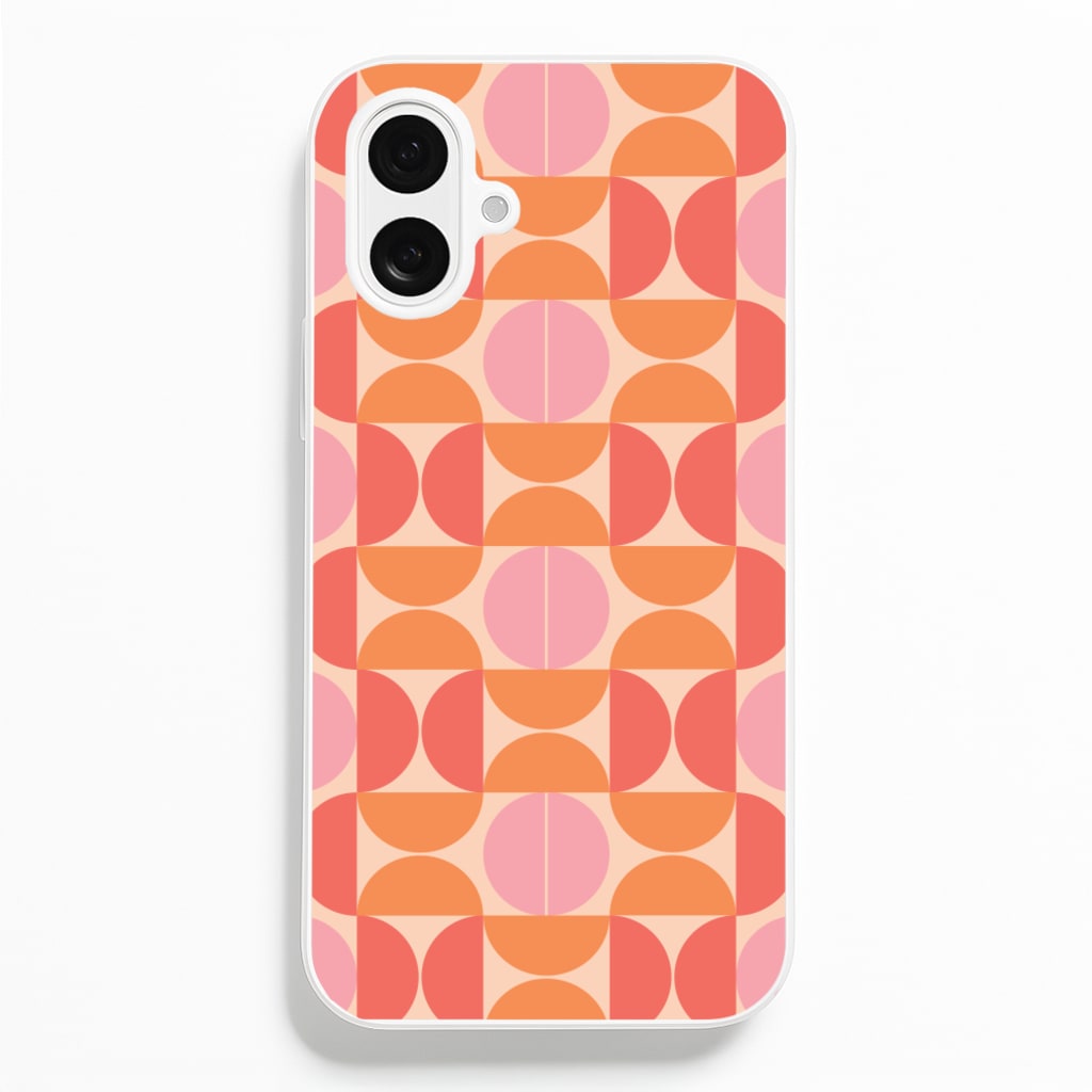 Retro Semi Circles Pattern - Abstract Patterns Phone Case for iPhone 16 Plus