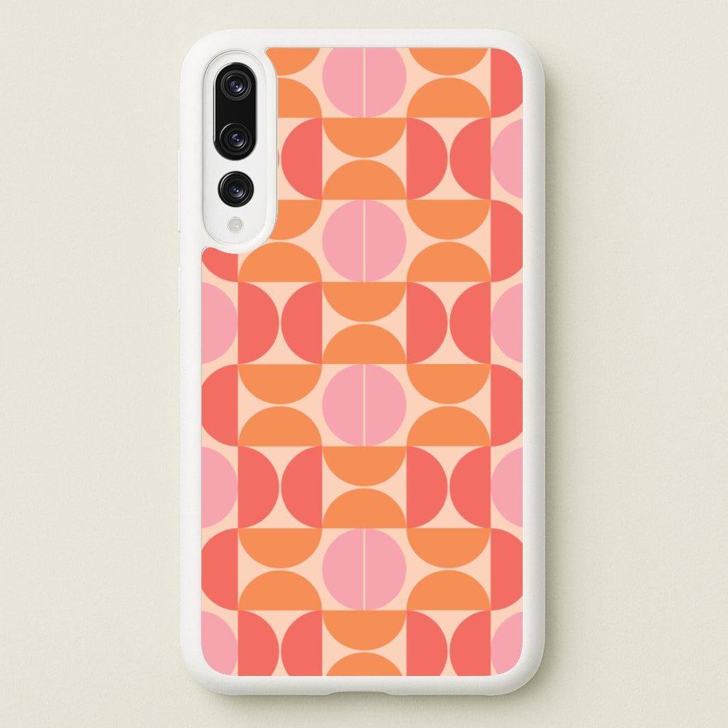 Retro Semi Circles Pattern - Abstract Patterns Phone Case for Huawei P20 Pro
