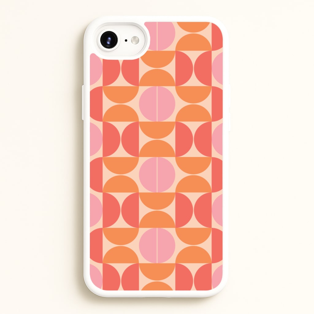 Retro Semi Circles Pattern - Abstract Patterns Phone Case for iPhone 6 Plus / 7 Plus / 8 Plus