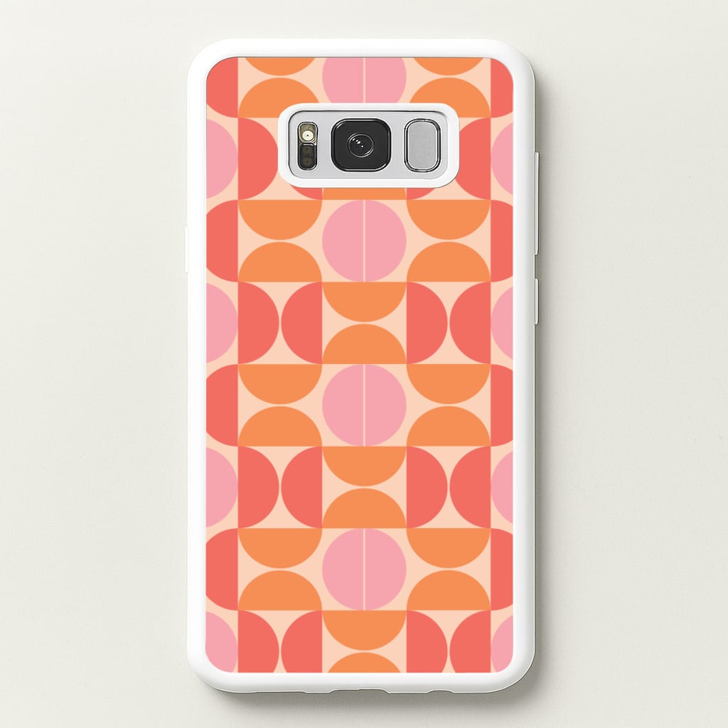Retro Semi Circles Pattern - Abstract Patterns Phone Case for Galaxy S8 Plus
