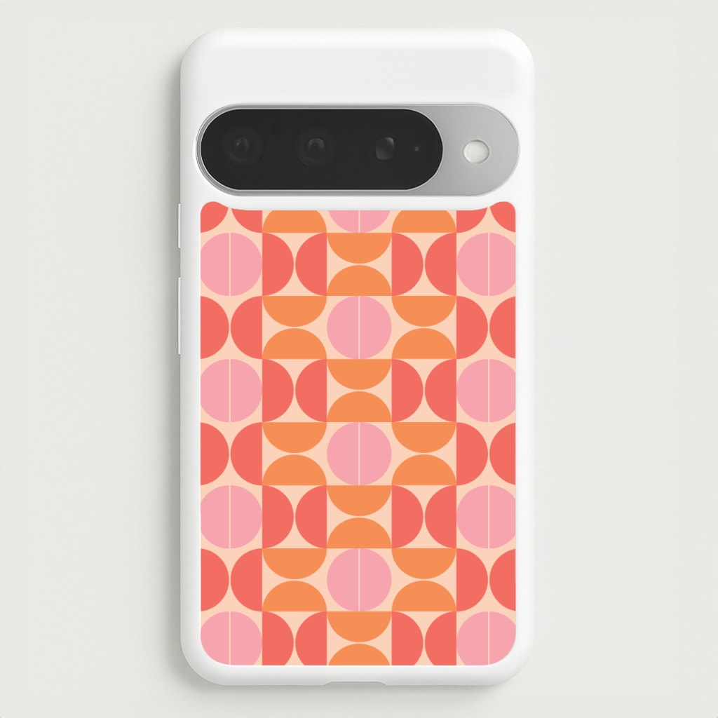 Retro Semi Circles Pattern Phone Case for Google Pixel 10 Pro XL