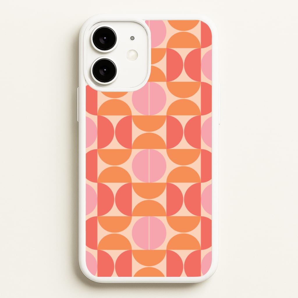 Retro Semi Circles Pattern - Abstract Patterns Phone Case for iPhone 11
