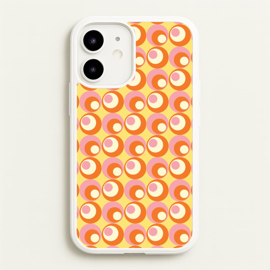 Colourful Circles Retro Pattern - Abstract Patterns Phone Case for iPhone 12 Mini