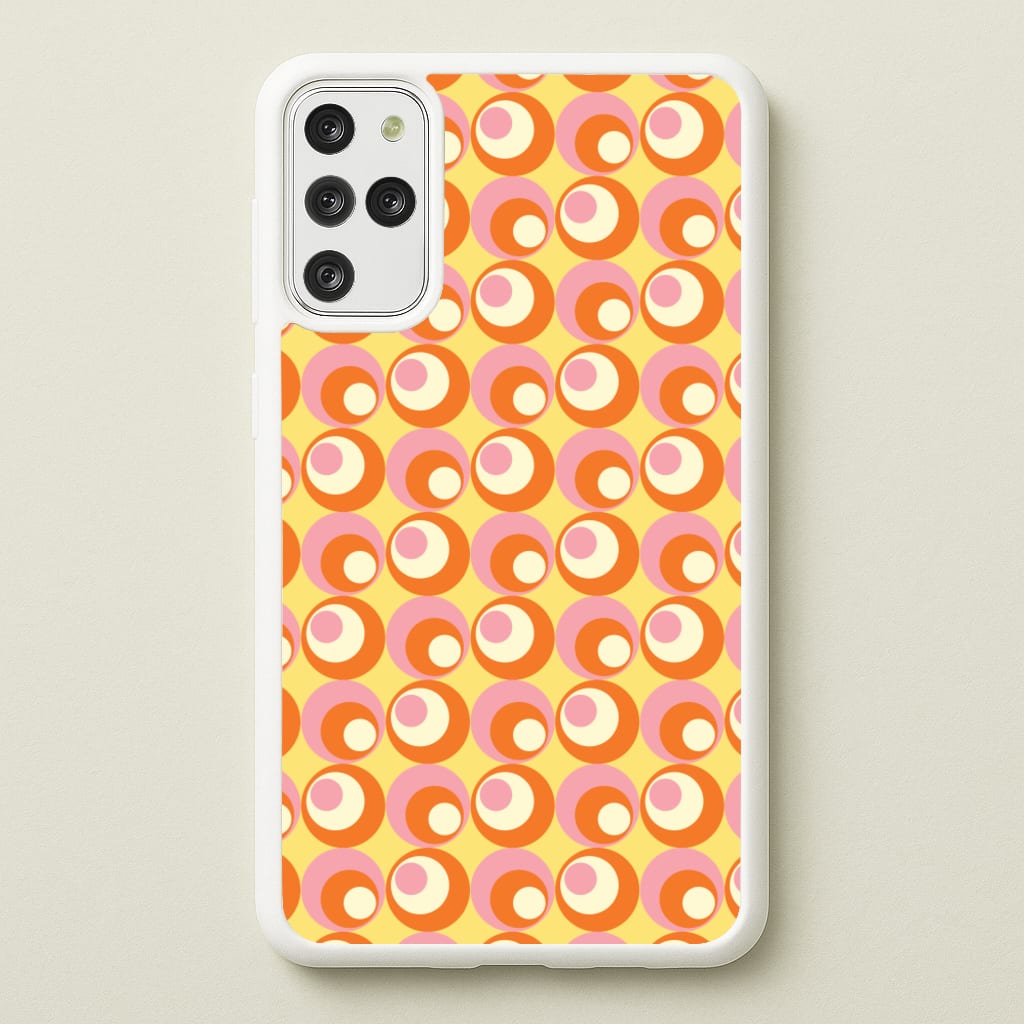 Colourful Circles Retro Pattern - Abstract Patterns Phone Case for Galaxy S20 Plus