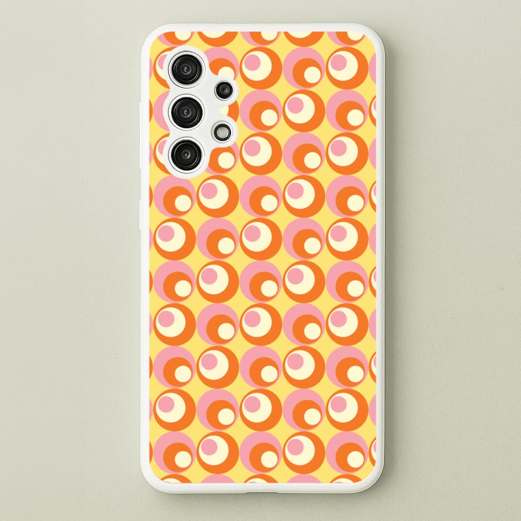 Colourful Circles Retro Pattern - Abstract Patterns Phone Case for Galaxy A13