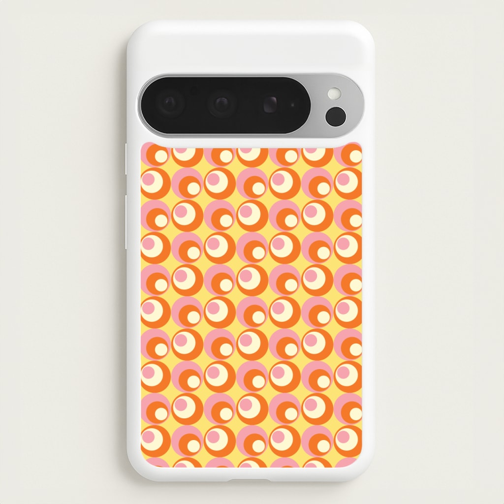 Colourful Circles Retro Pattern - Abstract Patterns Phone Case for Google Pixel 9 Pro XL