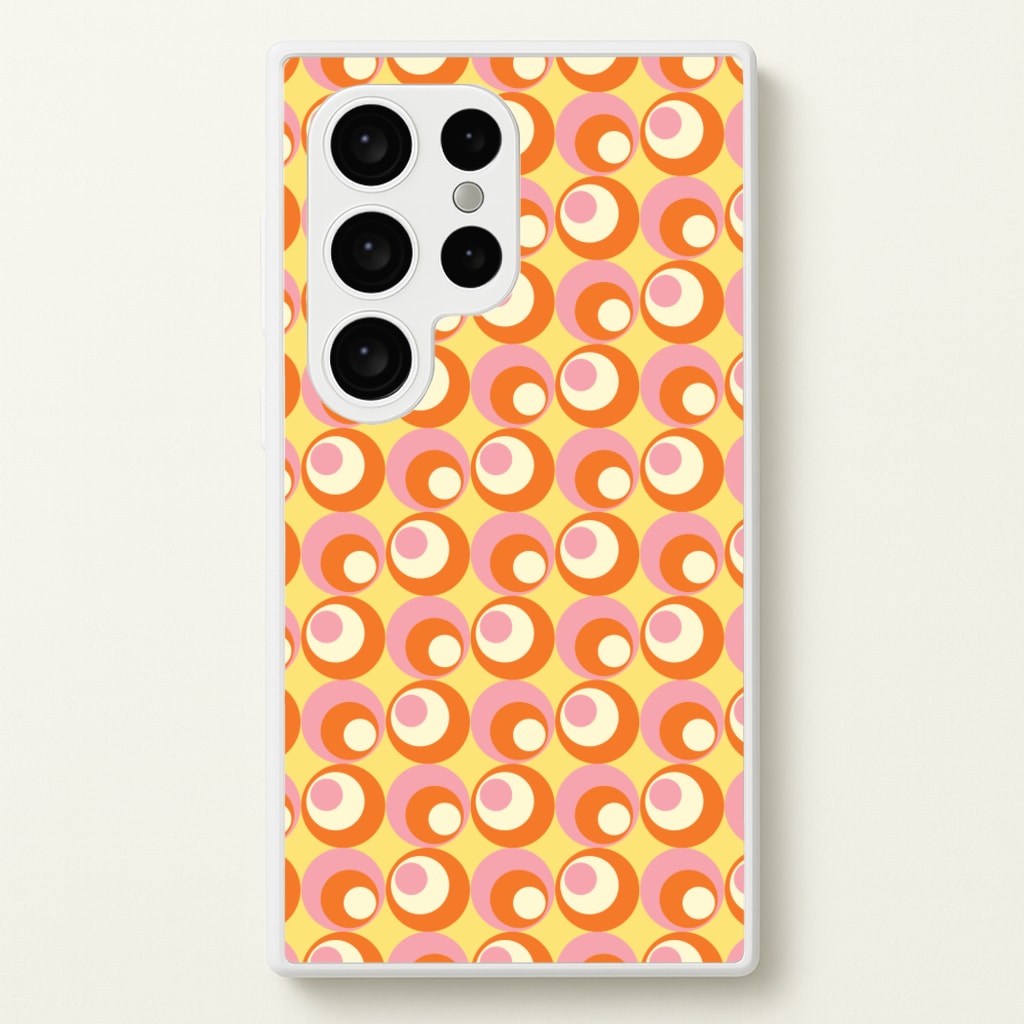 Colourful Circles Retro Pattern - Abstract Patterns Phone Case for Galaxy S24 Ultra