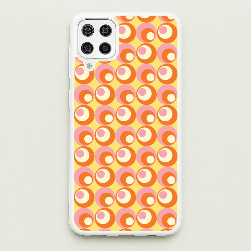 Colourful Circles Retro Pattern - Abstract Patterns Phone Case for Galaxy A12