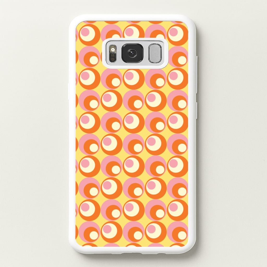 Colourful Circles Retro Pattern - Abstract Patterns Phone Case for Galaxy S8 Plus