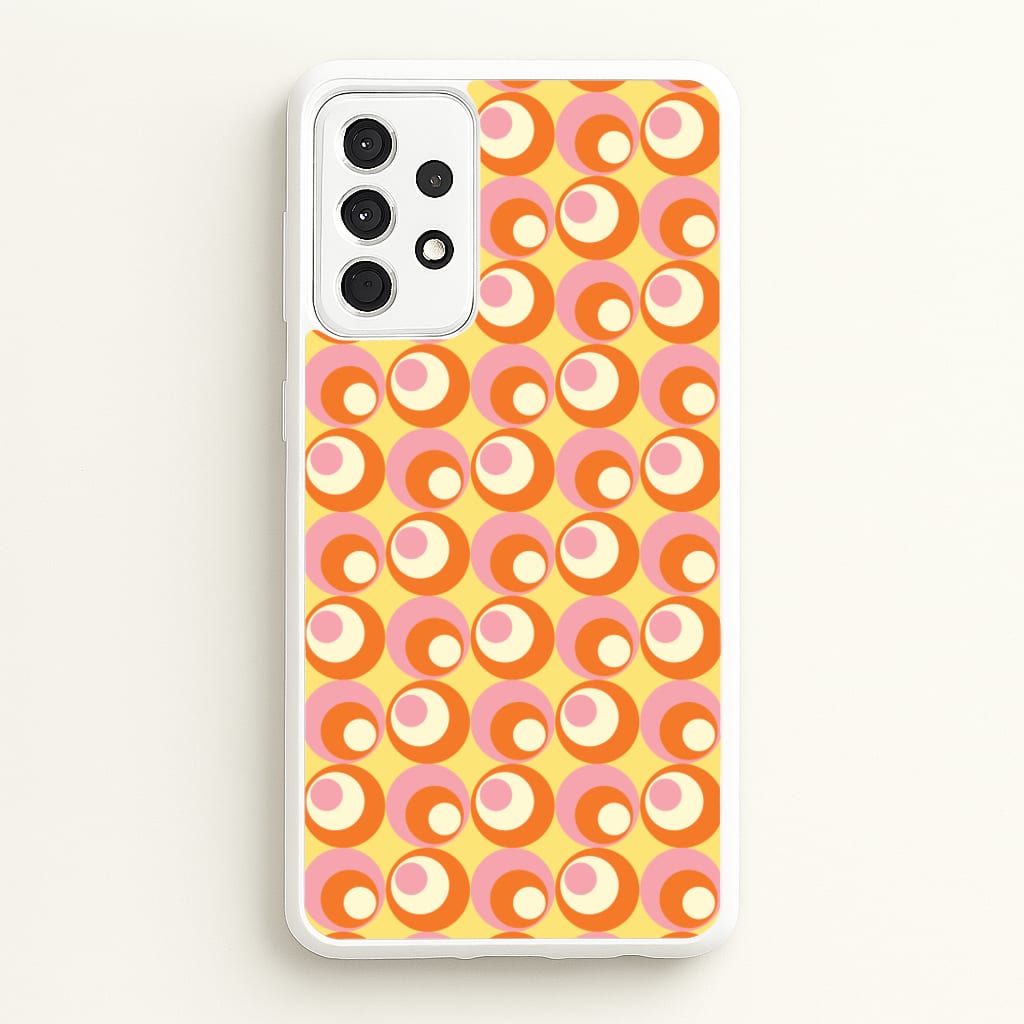 Colourful Circles Retro Pattern - Abstract Patterns Phone Case for Galaxy A52 / A52s