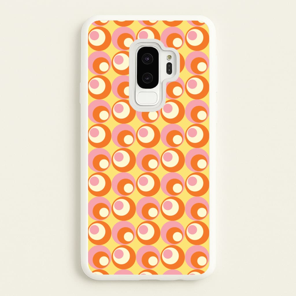 Colourful Circles Retro Pattern - Abstract Patterns Phone Case for Galaxy S9 Plus