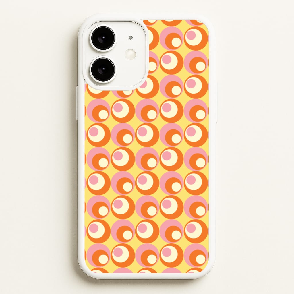 Colourful Circles Retro Pattern - Abstract Patterns Phone Case for iPhone 11