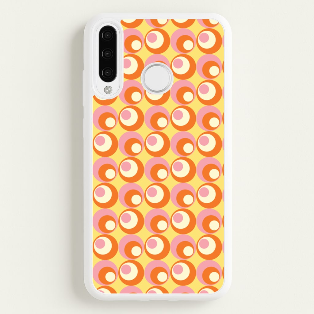 Colourful Circles Retro Pattern - Abstract Patterns Phone Case for Huawei P30 Pro