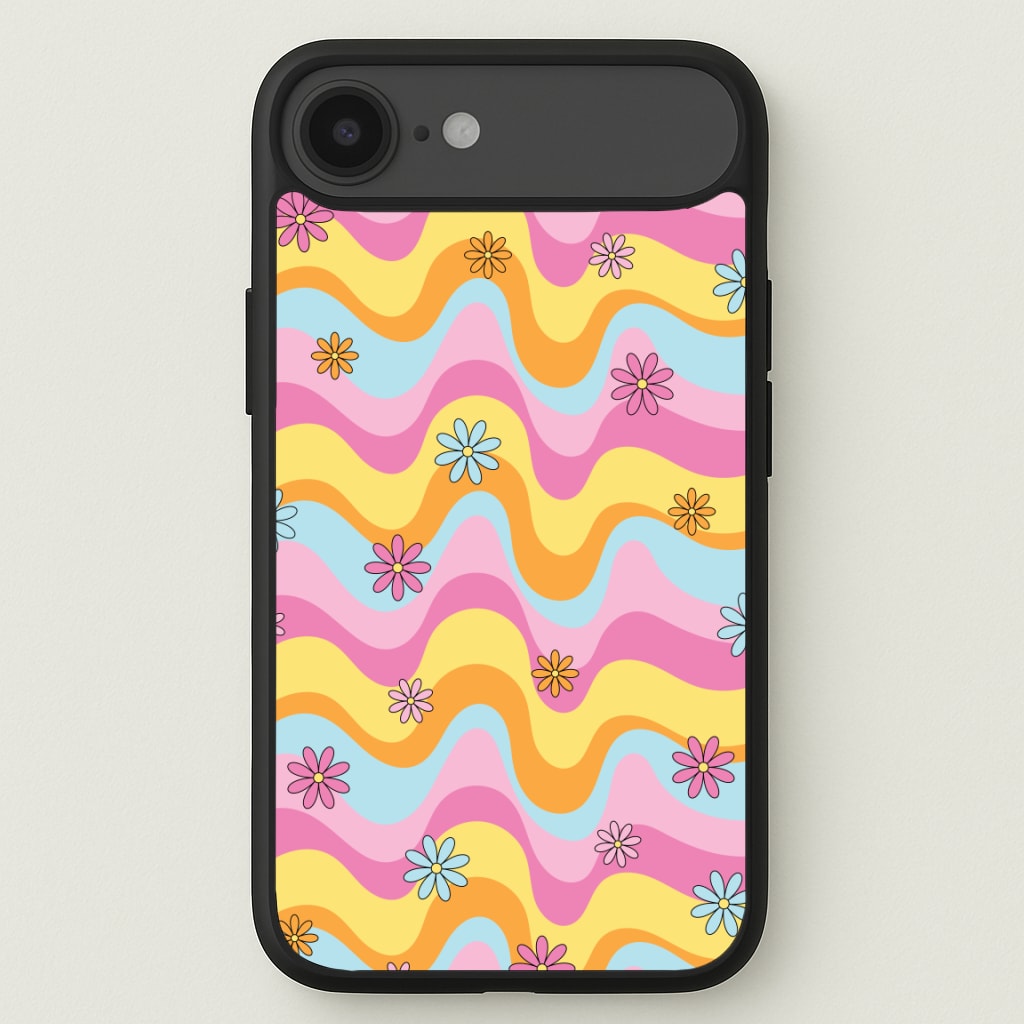 Summer Waves Retro Pattern Phone Case for iPhone 17 Air