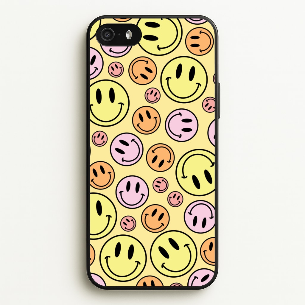 Retro Smileys Pattern - Abstract Patterns Phone Case for iPhone 5 / 5s / SE 2016