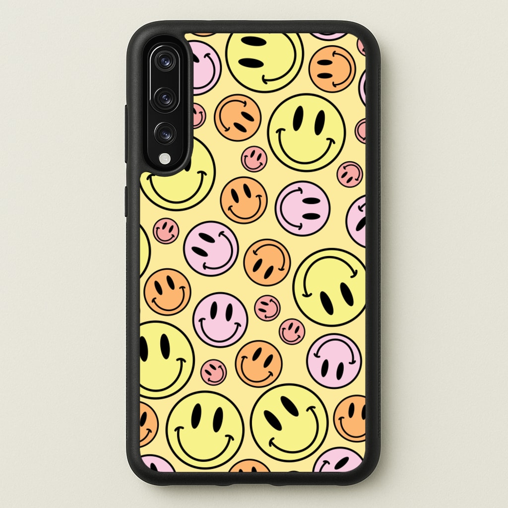 Retro Smileys Pattern - Abstract Patterns Phone Case for Huawei P20 Pro