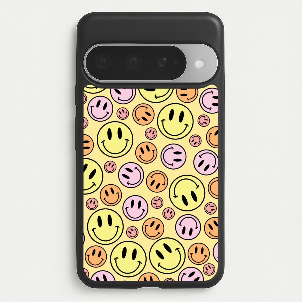 Retro Smileys Pattern Phone Case for Google Pixel 10 Pro XL