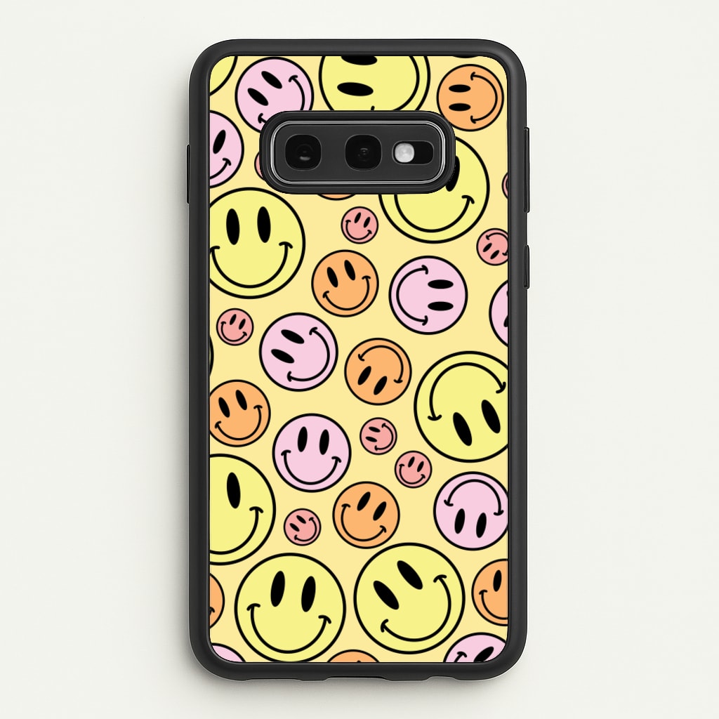 Retro Smileys Pattern - Abstract Patterns Phone Case for Galaxy S10e