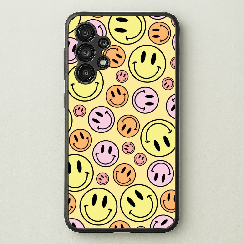 Retro Smileys Pattern - Abstract Patterns Phone Case for Galaxy A13