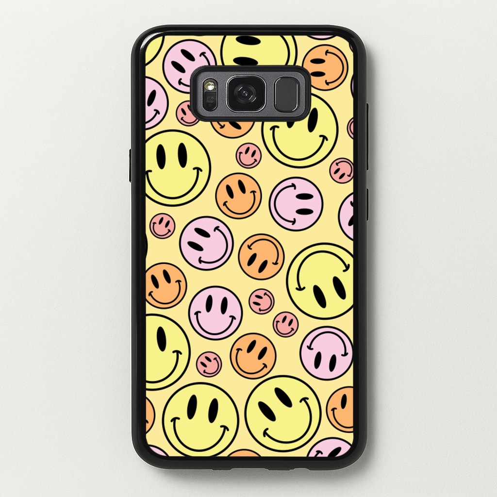 Retro Smileys Pattern - Abstract Patterns Phone Case for Galaxy S8 Plus