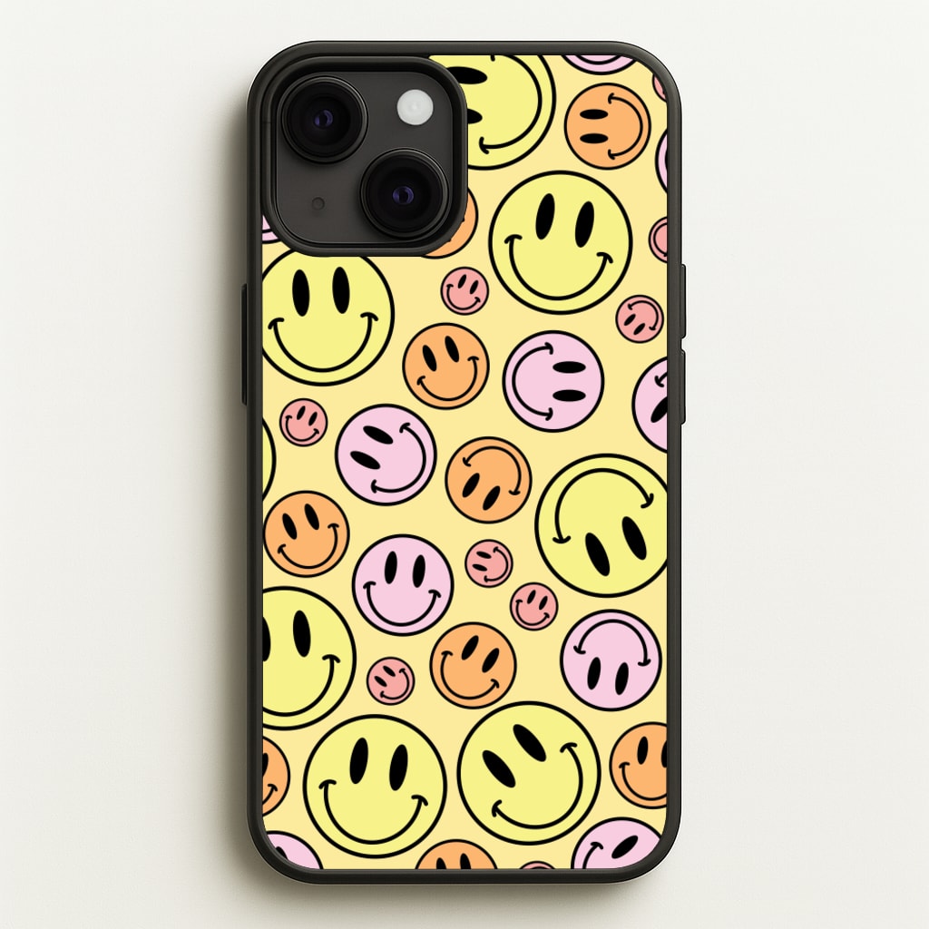 Retro Smileys Pattern - Abstract Patterns Phone Case for iPhone 13