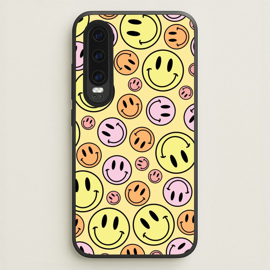 Retro Smileys Pattern - Abstract Patterns Phone Case for Huawei P30