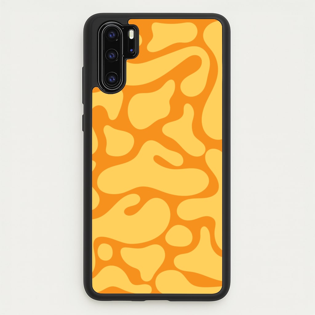 Yellow Blobs Abstract Pattern - Abstract Patterns Phone Case for Huawei P30 Pro