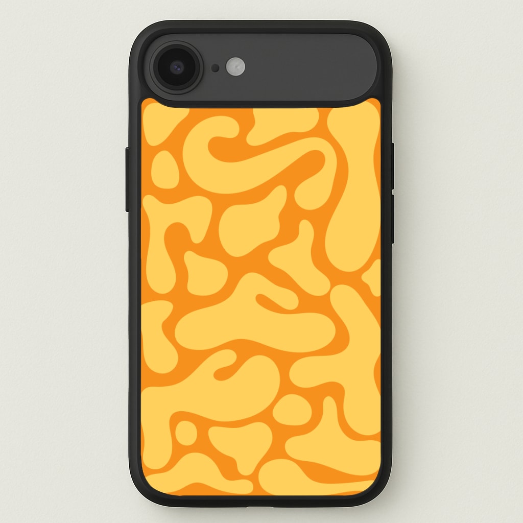 Yellow Blobs Abstract Pattern Phone Case for iPhone 17 Air