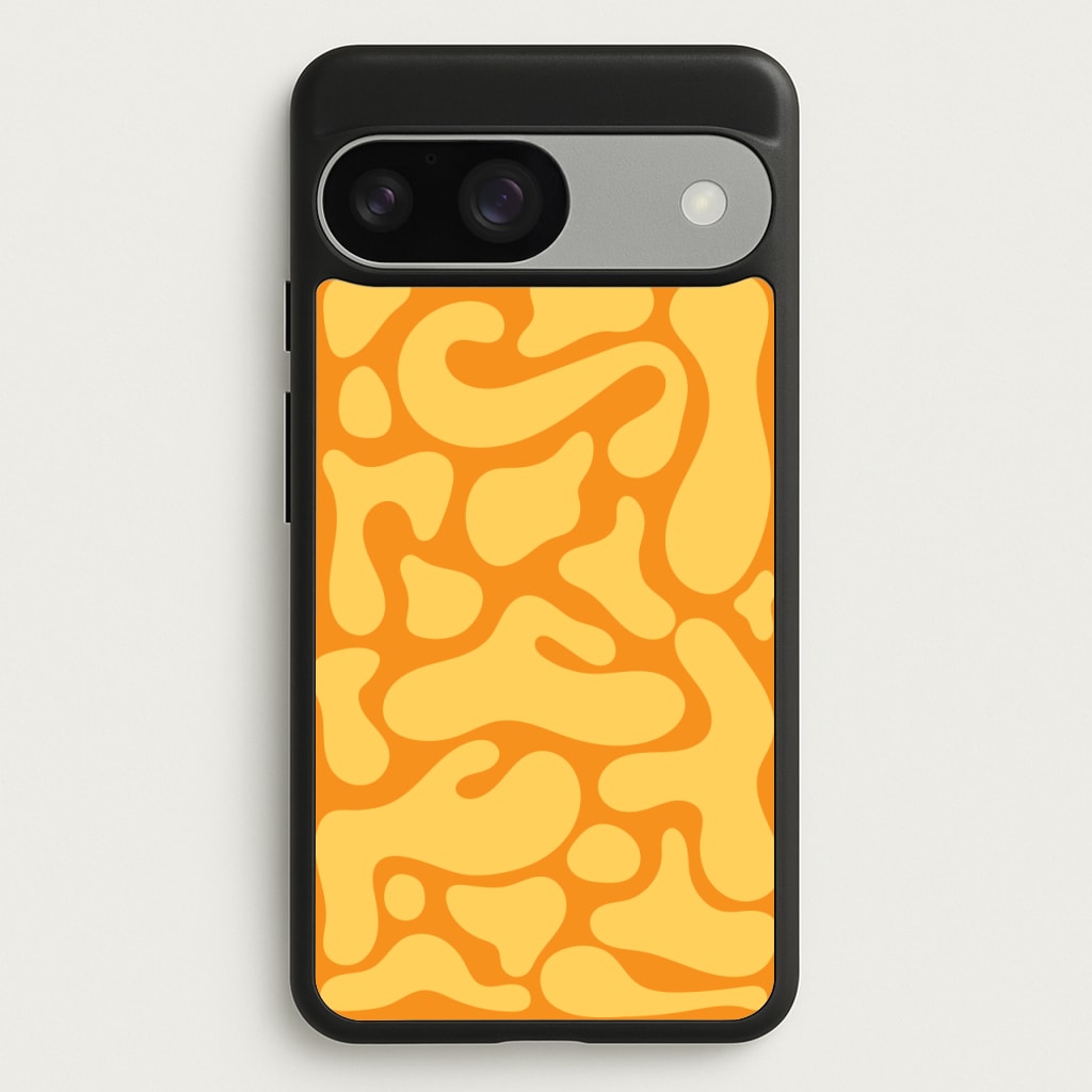 Yellow Blobs Abstract Pattern - Abstract Patterns Phone Case for Google Pixel 9 / 9 Pro