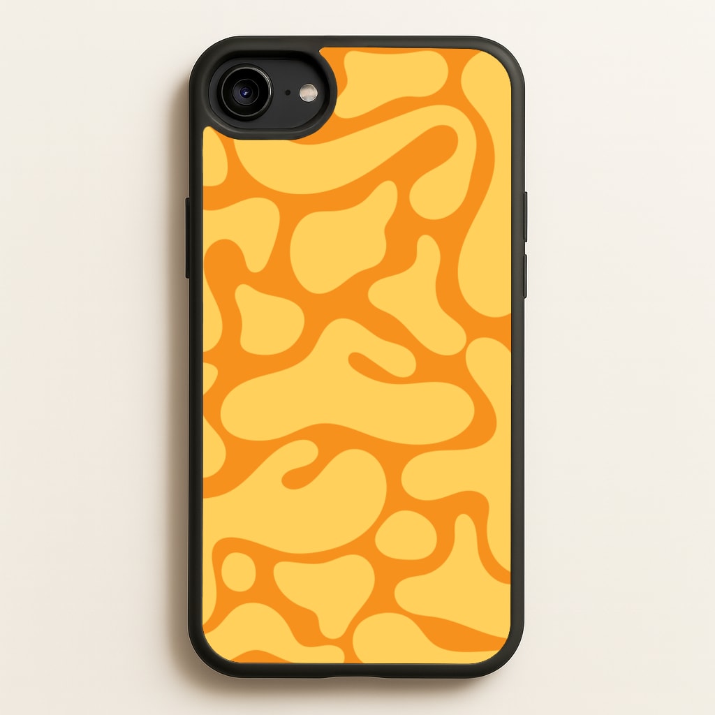 Yellow Blobs Abstract Pattern - Abstract Patterns Phone Case for iPhone 6 / 7 / 8 / SE