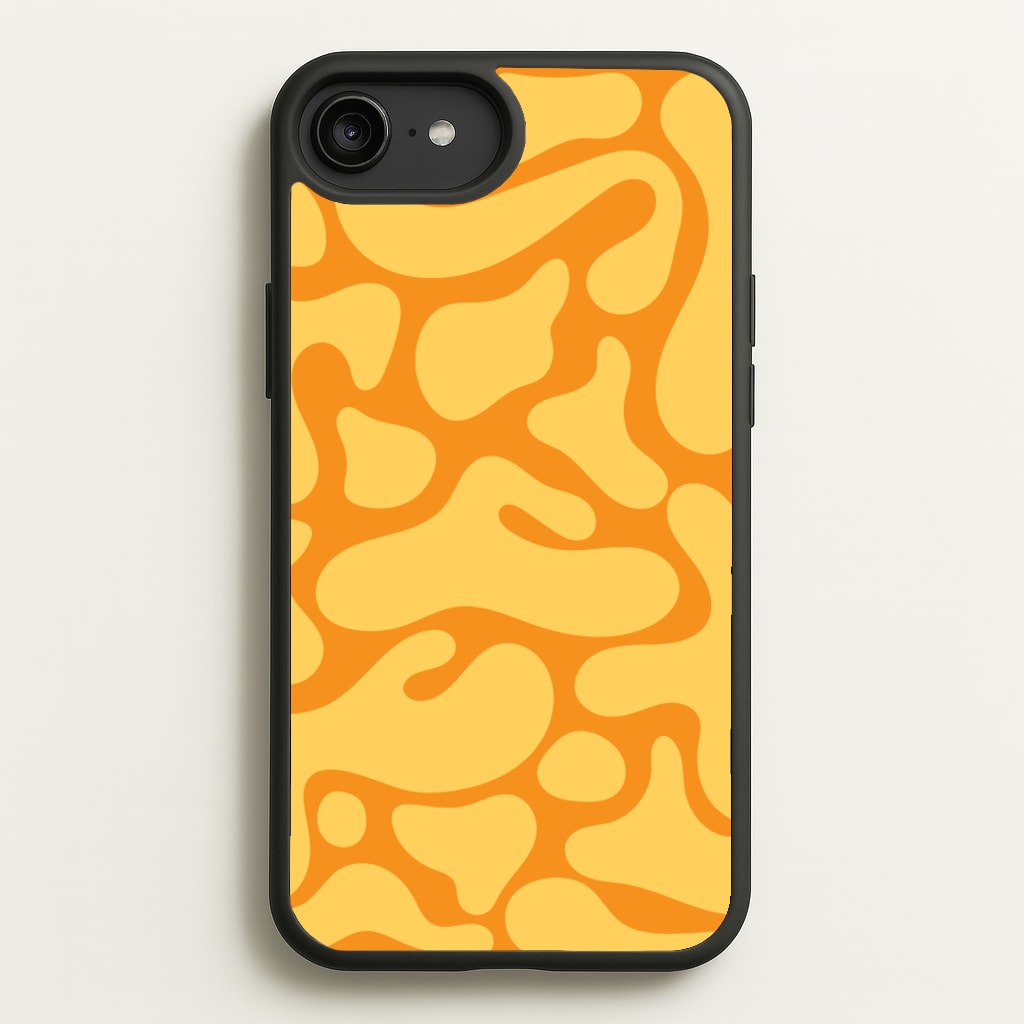 Yellow Blobs Abstract Pattern - Abstract Patterns Phone Case for iPhone 6 Plus / 7 Plus / 8 Plus