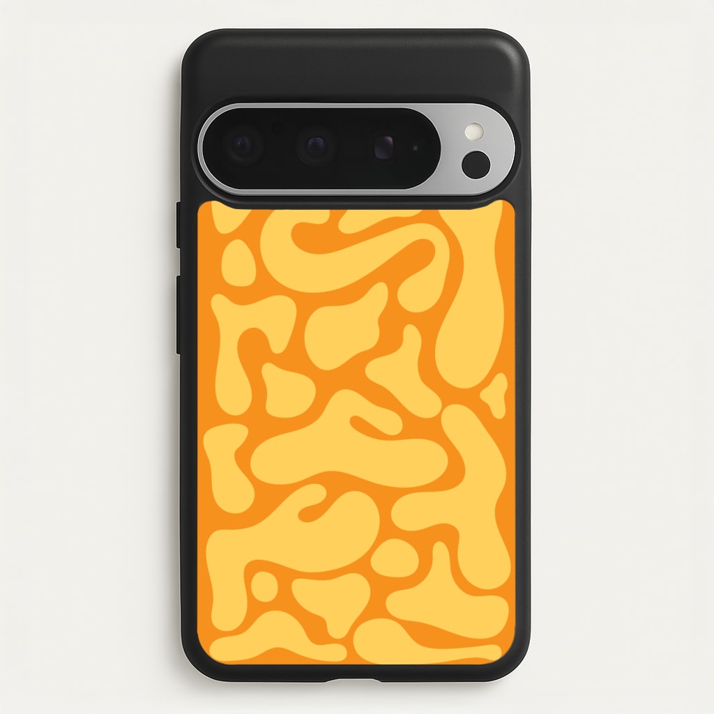 Yellow Blobs Abstract Pattern - Abstract Patterns Phone Case for Google Pixel 9 Pro XL