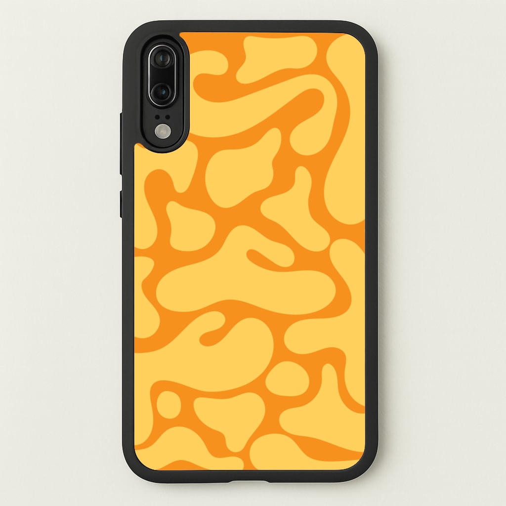 Yellow Blobs Abstract Pattern - Abstract Patterns Phone Case for Huawei P20