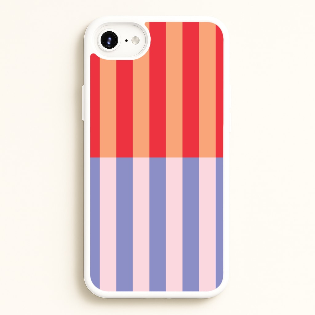 Multicoloured Pinstripe Abstract Pattern - Abstract Patterns Phone Case for iPhone 6 Plus / 7 Plus / 8 Plus