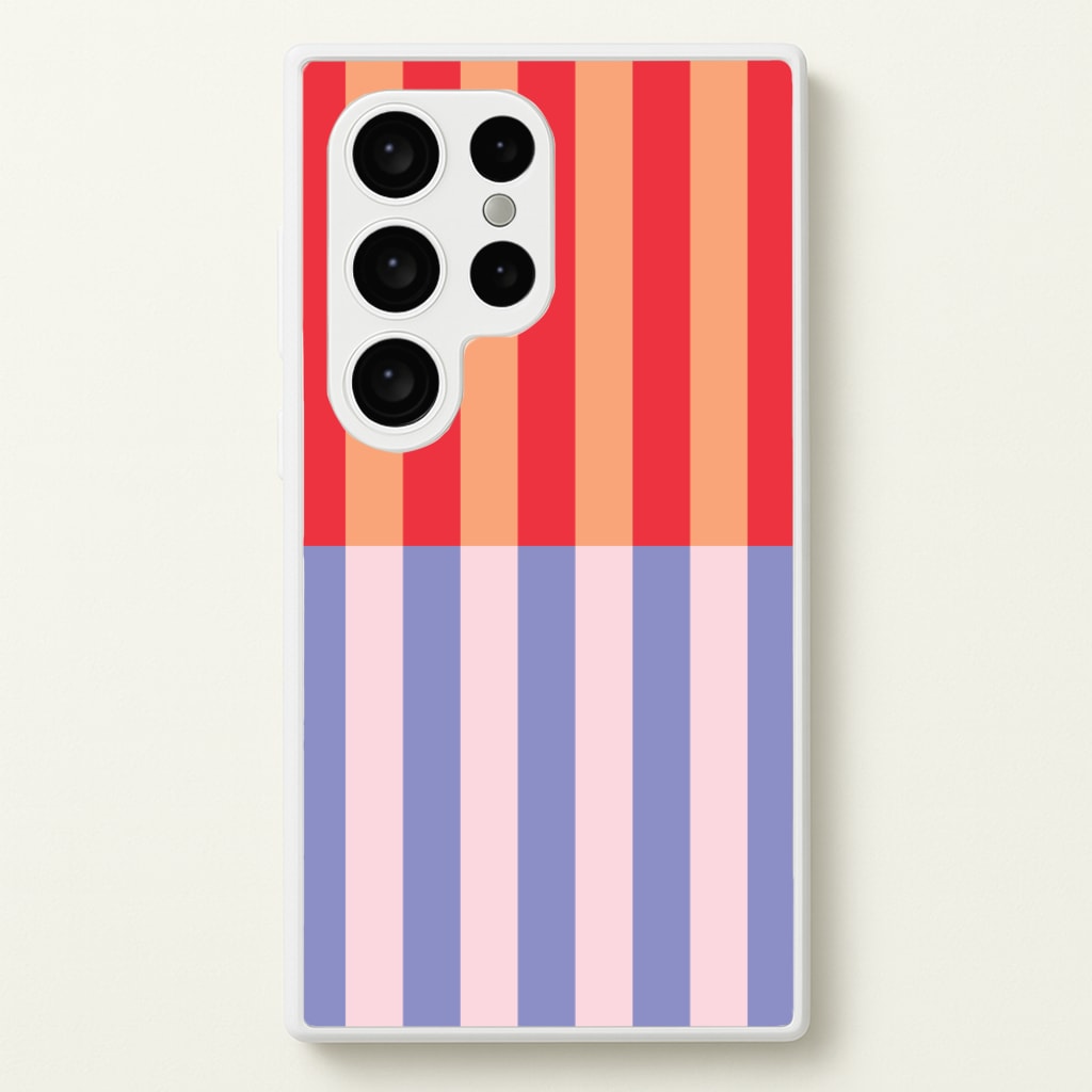 Multicoloured Pinstripe Abstract Pattern - Abstract Patterns Phone Case for Galaxy S24 Ultra