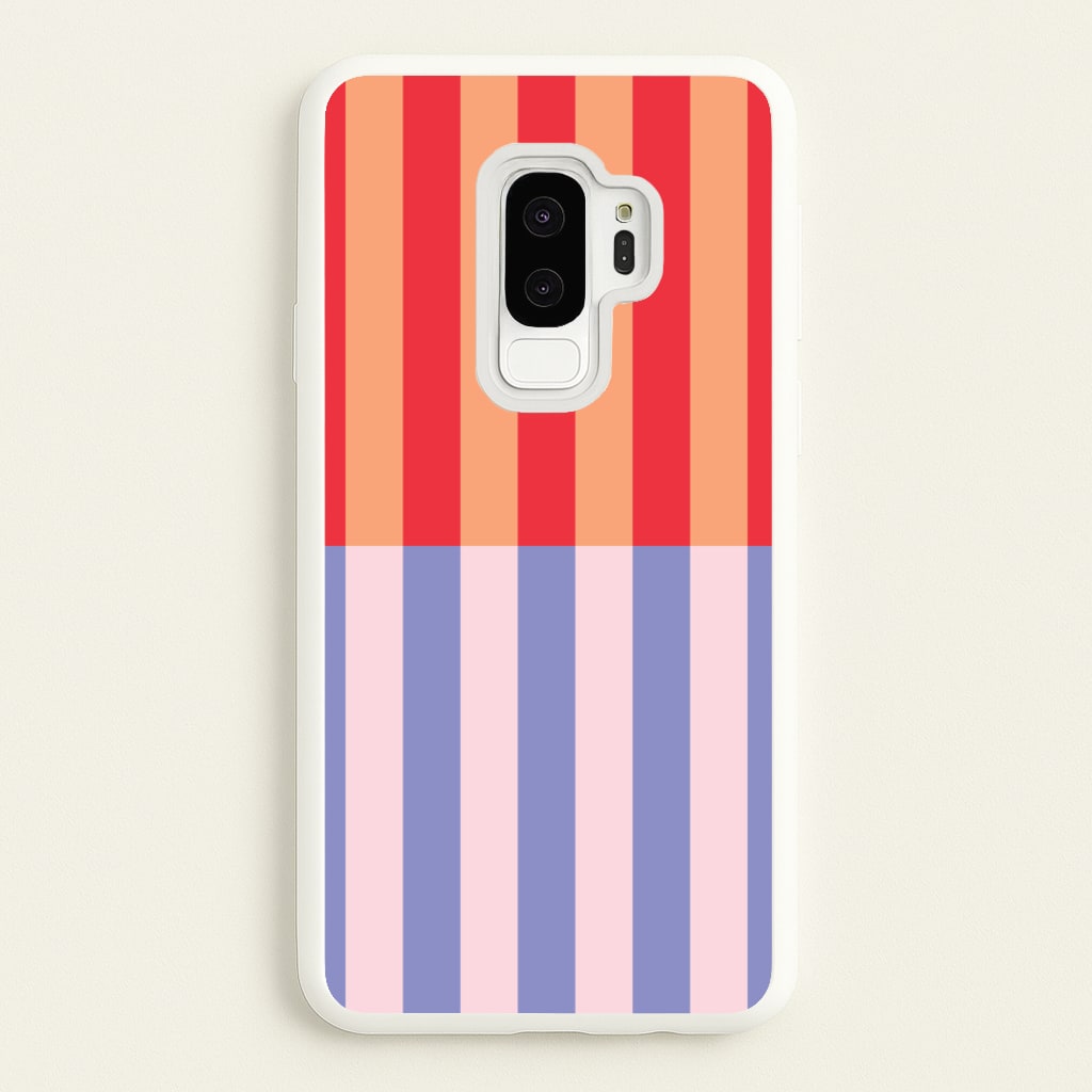 Multicoloured Pinstripe Abstract Pattern - Abstract Patterns Phone Case for Galaxy S9 Plus