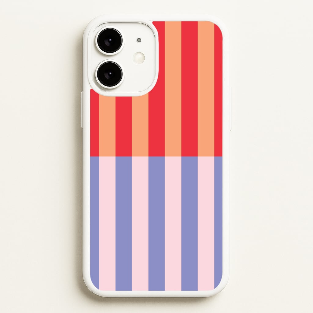 Multicoloured Pinstripe Abstract Pattern - Abstract Patterns Phone Case for iPhone 11