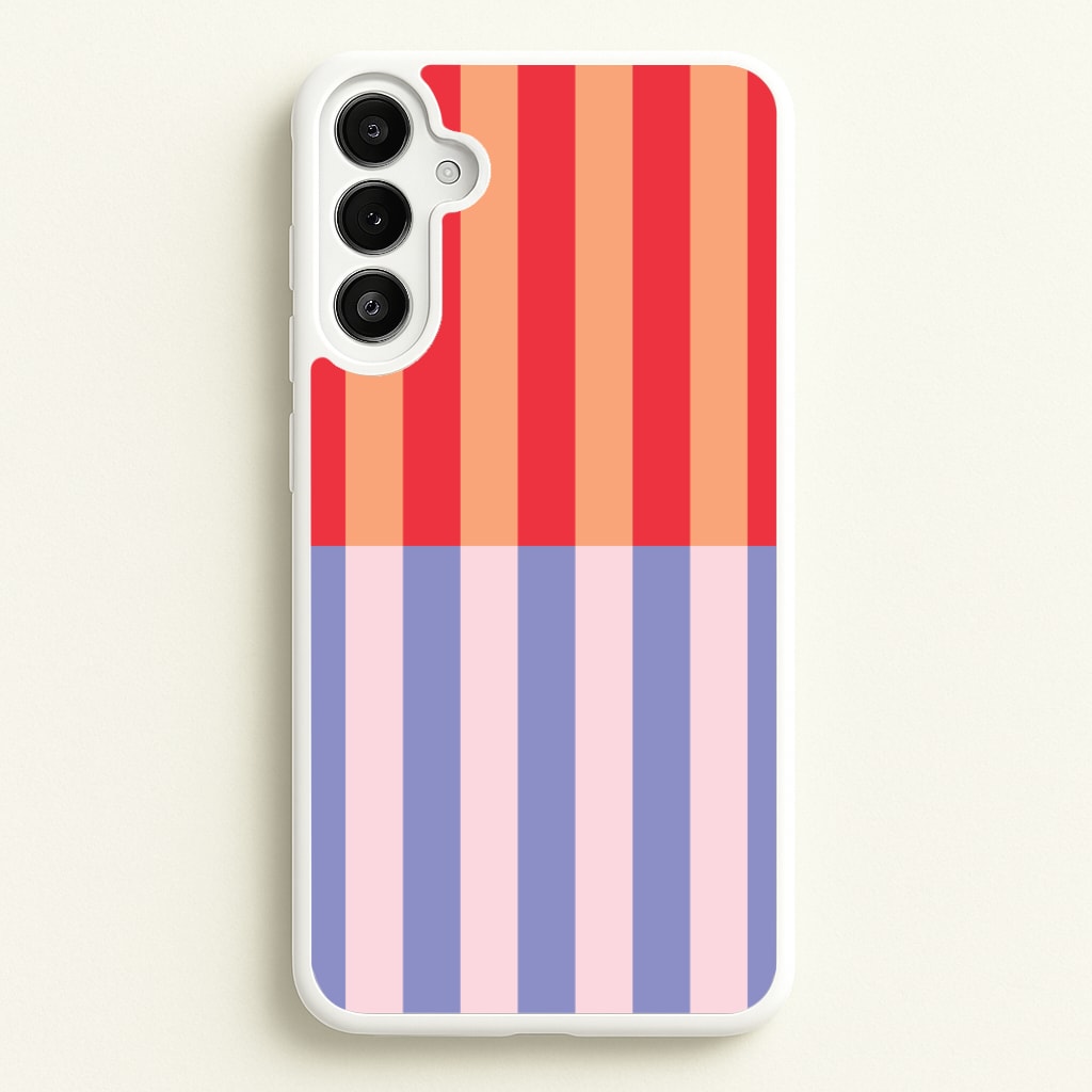 Multicoloured Pinstripe Abstract Pattern - Abstract Patterns Phone Case for Galaxy A36