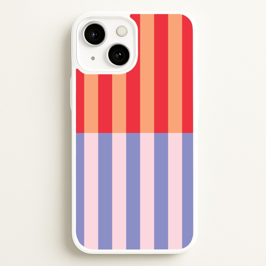 Multicoloured Pinstripe Abstract Pattern - Abstract Patterns Phone Case for iPhone 13