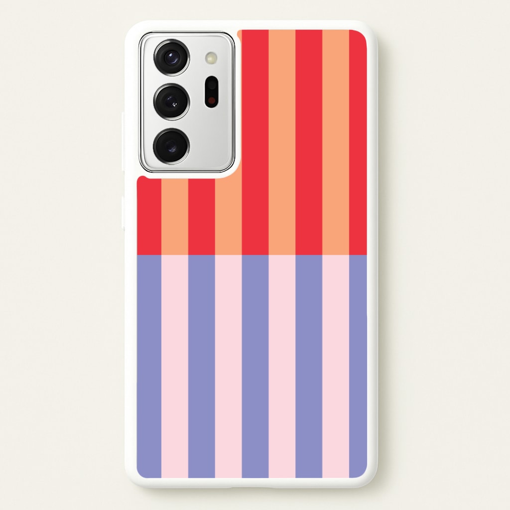 Multicoloured Pinstripe Abstract Pattern - Abstract Patterns Phone Case for Galaxy Note 20 Ultra